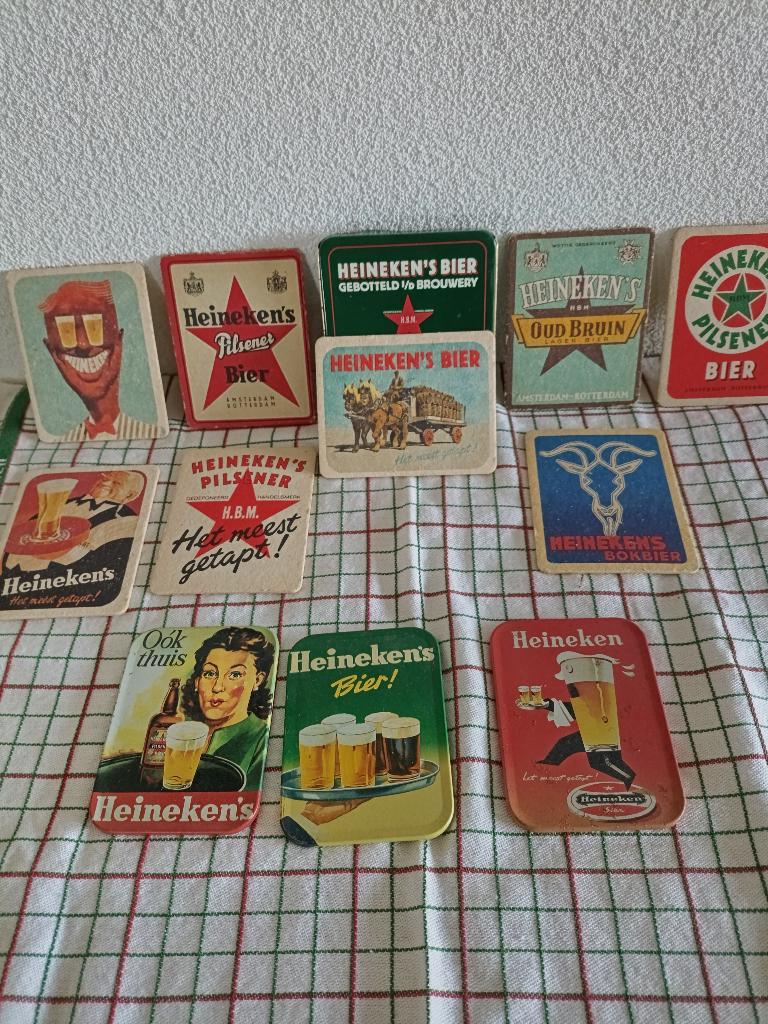 heineken bier viltjes, Verzamelen, Biermerken, Ophalen of Verzenden, Zo goed als nieuw, Viltje(s), Heineken