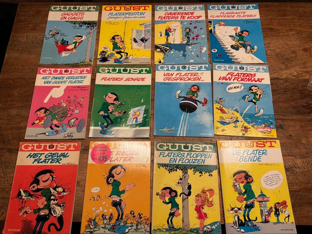 Te koop stripboeken Guust, Meerdere stripboeken, Ophalen of Verzenden, Gelezen