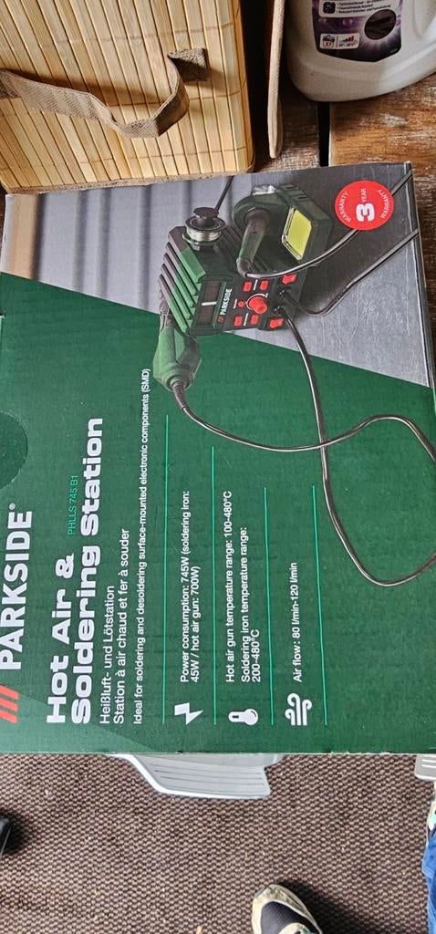 Nieuwe Parkside Hetelucht & Soldeerstation PHLSS 745 B1, Ophalen of Verzenden, Nieuw