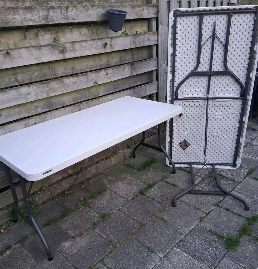 2 inklapbare tafels, Ophalen, Gebruikt