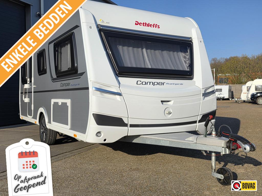 Dethleffs Camper Avantgarde 470 EL incl Bovag beurt/garantie, Caravans en Kamperen, Caravans, Standaardzit, Bedrijf, Schokbreker