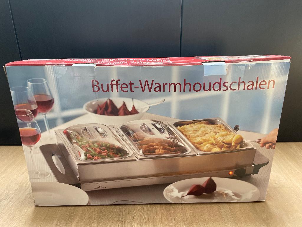 Buffet-warmhoudschalen, Ophalen, Zo goed als nieuw, Minder dan 100 cm, Grijs