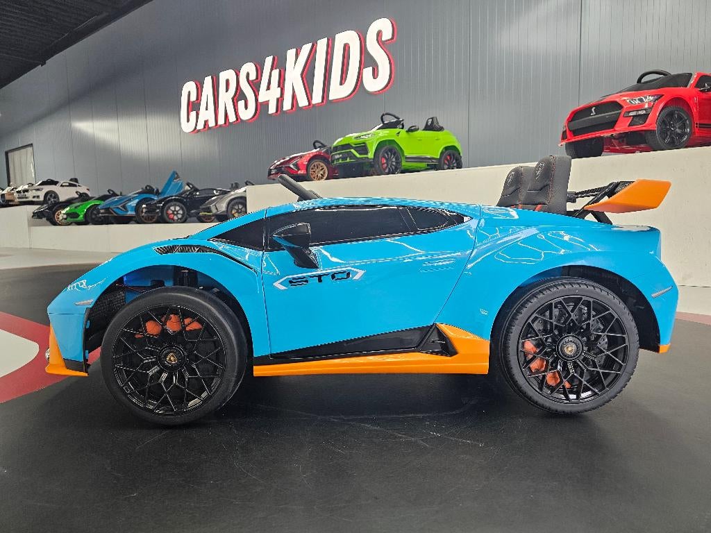 Kinderauto Lamborghini STO - met drift - 12 volt - leren zit, Ophalen of Verzenden, Nieuw, Afstandsbediening
