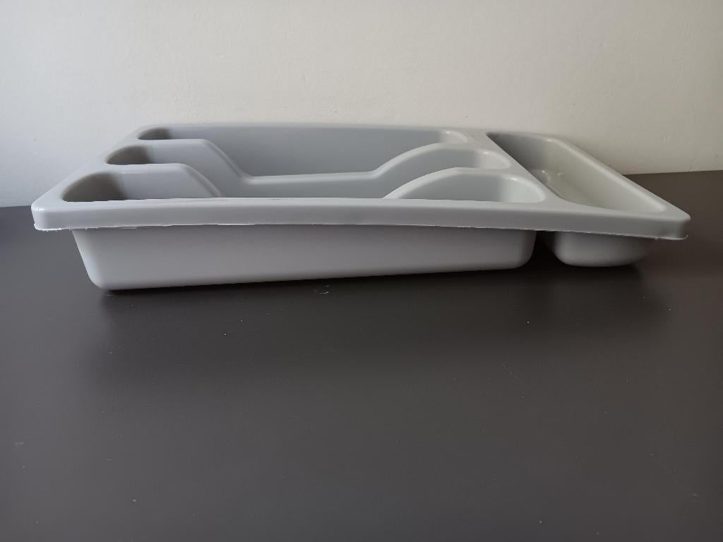 Curver bestekbak lade organiser lichtgrijs, Huis en Inrichting, Keuken | Keukenbenodigdheden, Ophalen of Verzenden, Zo goed als nieuw