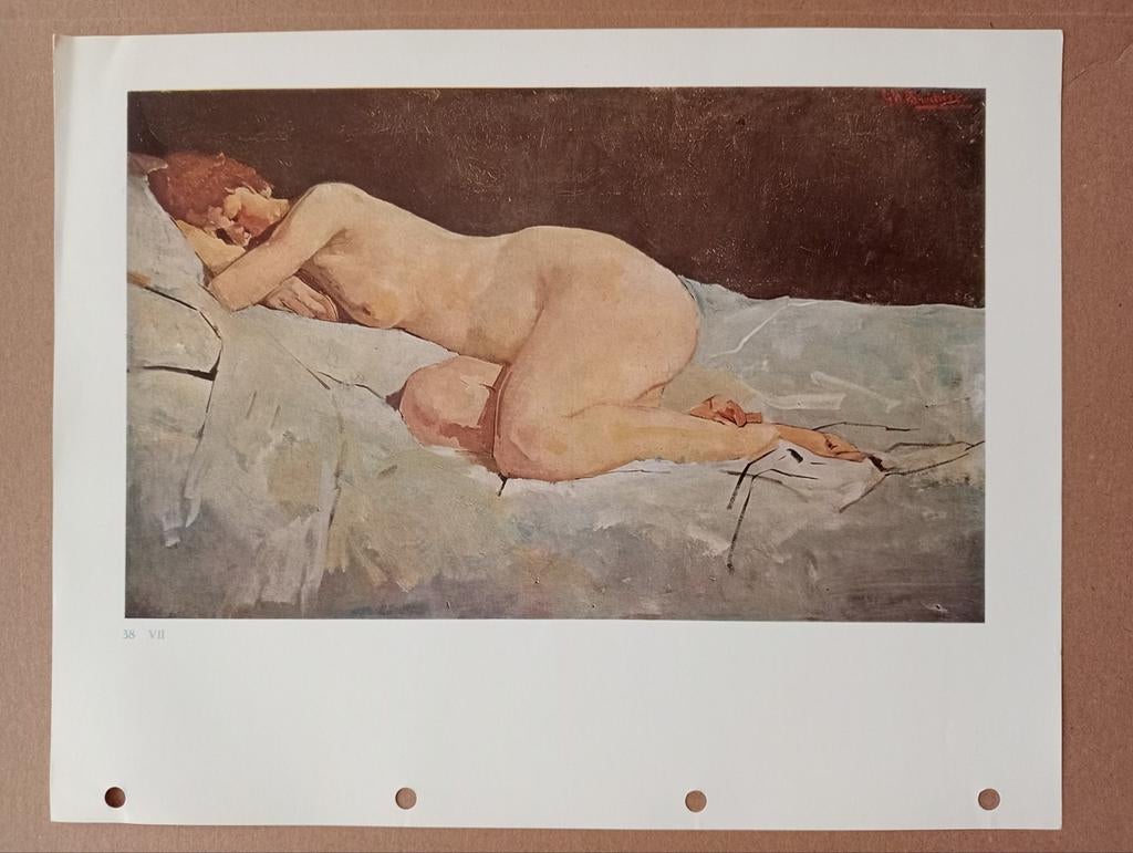 Breitner offset prent druk jaren 50-60, Ophalen of Verzenden