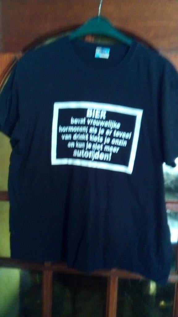 T shirt met opdruk bier xl nieuw, Ophalen of Verzenden, Nieuw, Shirt