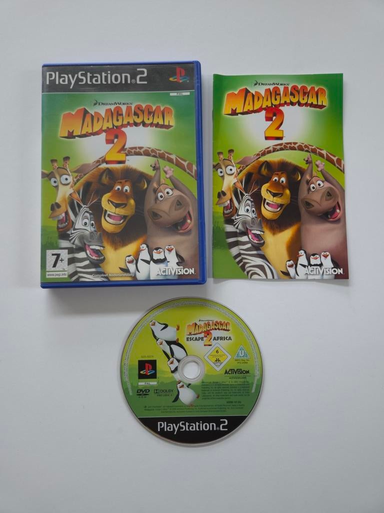 Playstation 2 (PS2) - Madagascar 2, Avontuur en Actie, 1 speler, Ophalen of Verzenden, Zo goed als nieuw