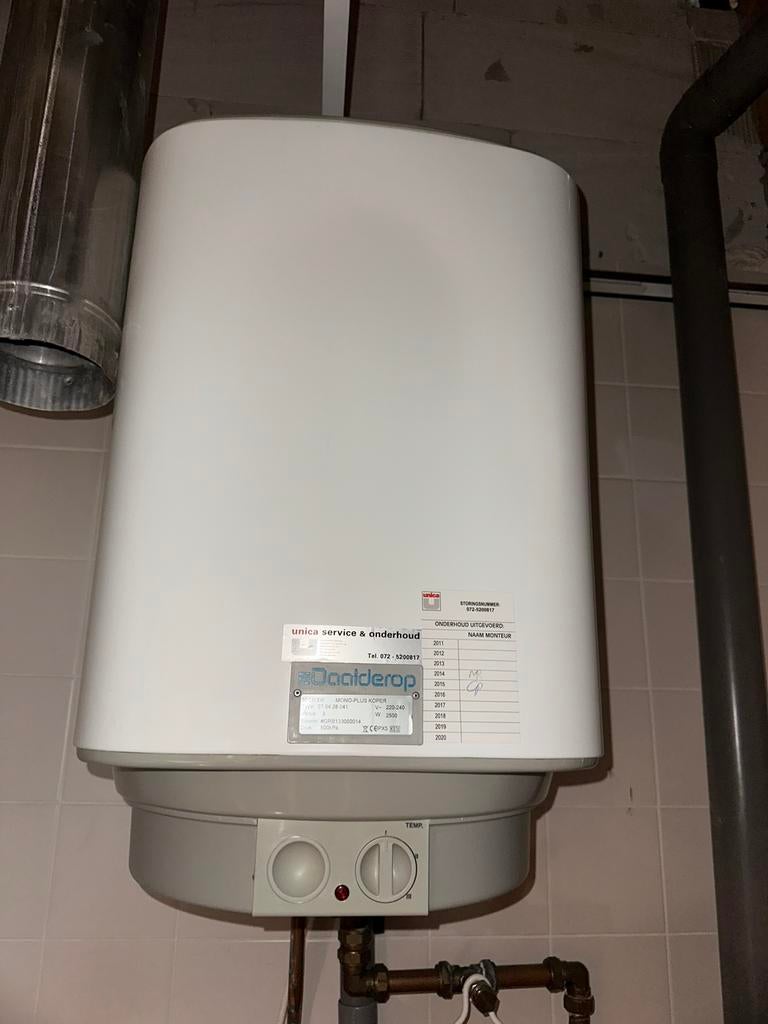 Boiler Daalderop 30 Liter, Doe-het-zelf en Verbouw, Geisers en Boilers, 20 tot 100 liter, Ophalen, Zo goed als nieuw, Boiler