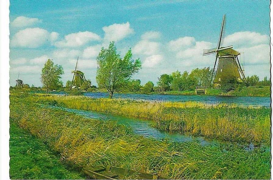 Kinderdijk / Molens, Ophalen of Verzenden, 1960 tot 1980, Ongelopen, Zuid-Holland