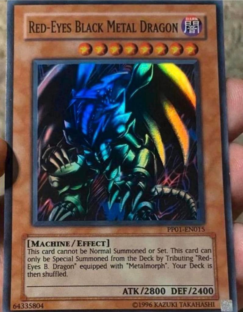Yu-Gi-Oh! Red Eyes Black Metal Dragon PP01 Promo !, Hobby en Vrije tijd, Verzamelkaartspellen | Yu-gi-Oh!, Ophalen of Verzenden