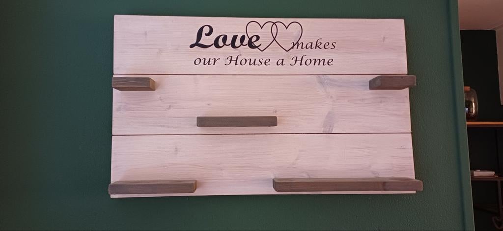 Steigerhouten wandmeubel, Ophalen, Zo goed als nieuw