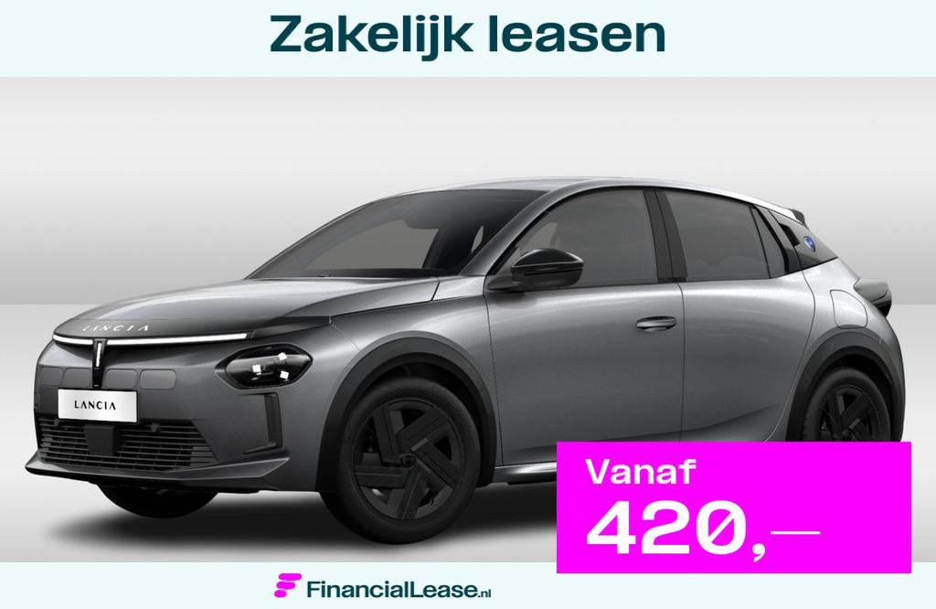 Lancia Ypsilon 51 kWh DIRECT RIJDEN - GRATIS WALLBOX - 8 JAA, Stof, Zwart, 156 pk, Origineel Nederlands