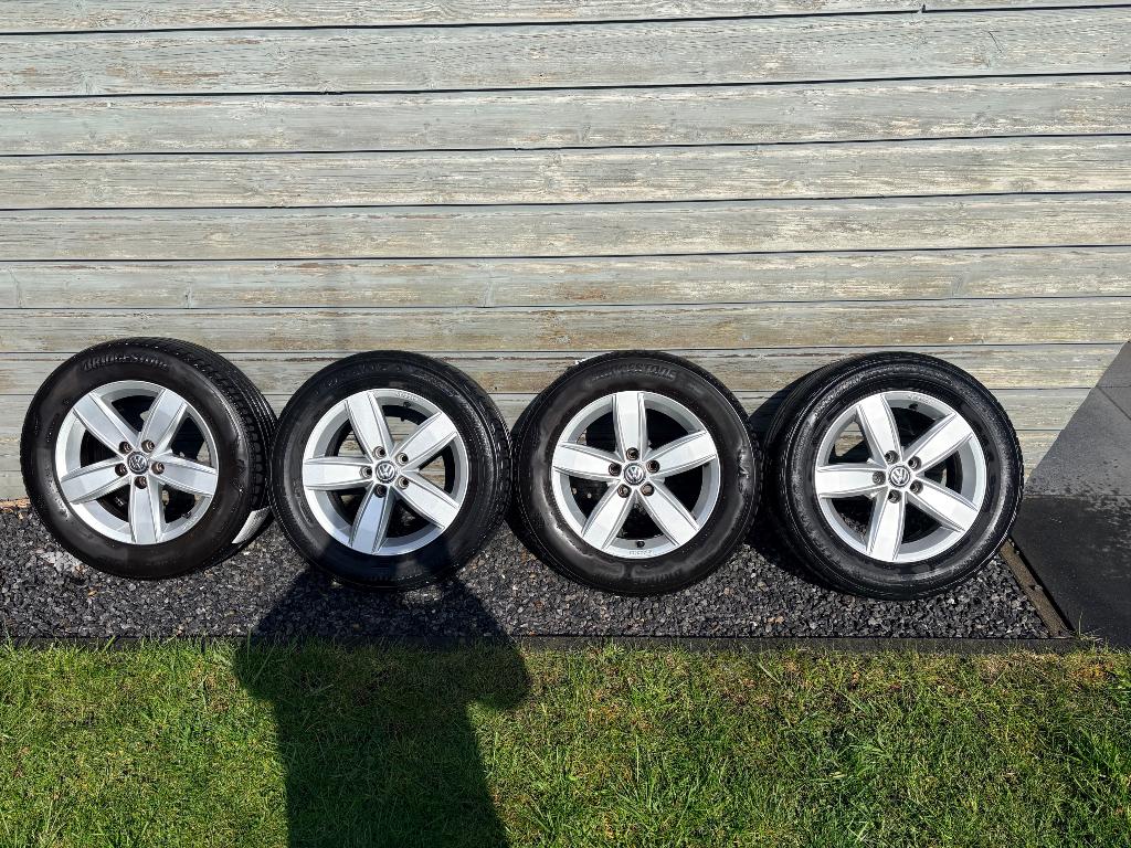 Zomerbanden + velgen Volkswagen Polo 185/65R15 88H, Ophalen, Gebruikt, 15 inch, Banden en Velgen