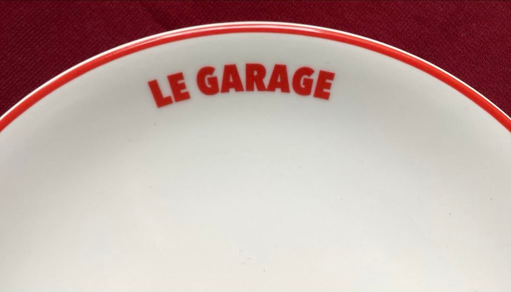 Vintage Maastricht Porselein 'Le Garage' bord 6 x, Antiek en Kunst, Verzenden