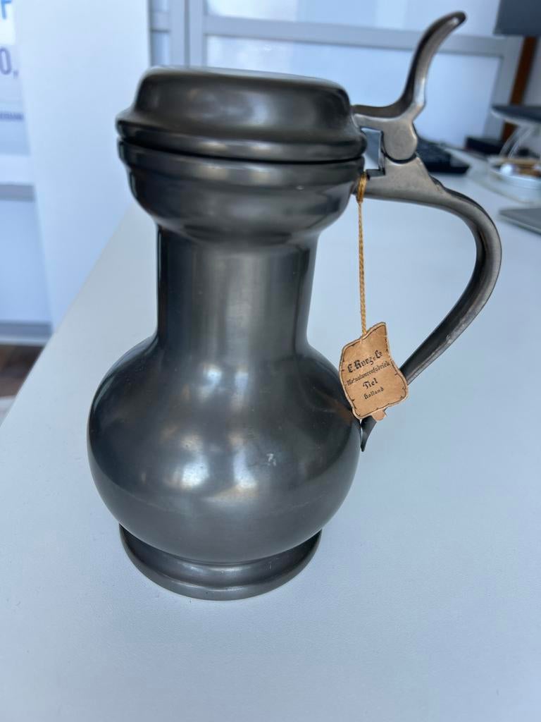 Edeltinnen kannetje van Kurz & Co, Tiel, Ophalen of Verzenden