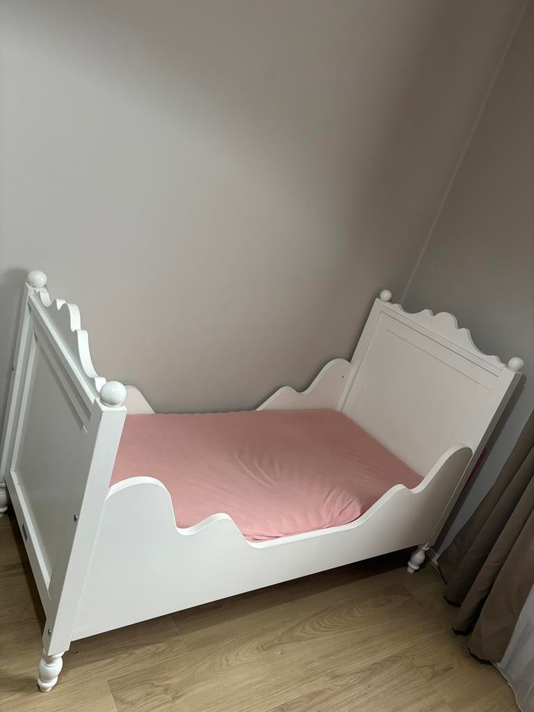 Bopita juniorbed, Ophalen, 140 tot 160 cm, 70 tot 85 cm, Lattenbodem