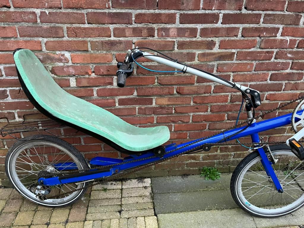 blauwe ligfiets met 7 versnellingen, Ophalen, Gebruikt, Overige merken