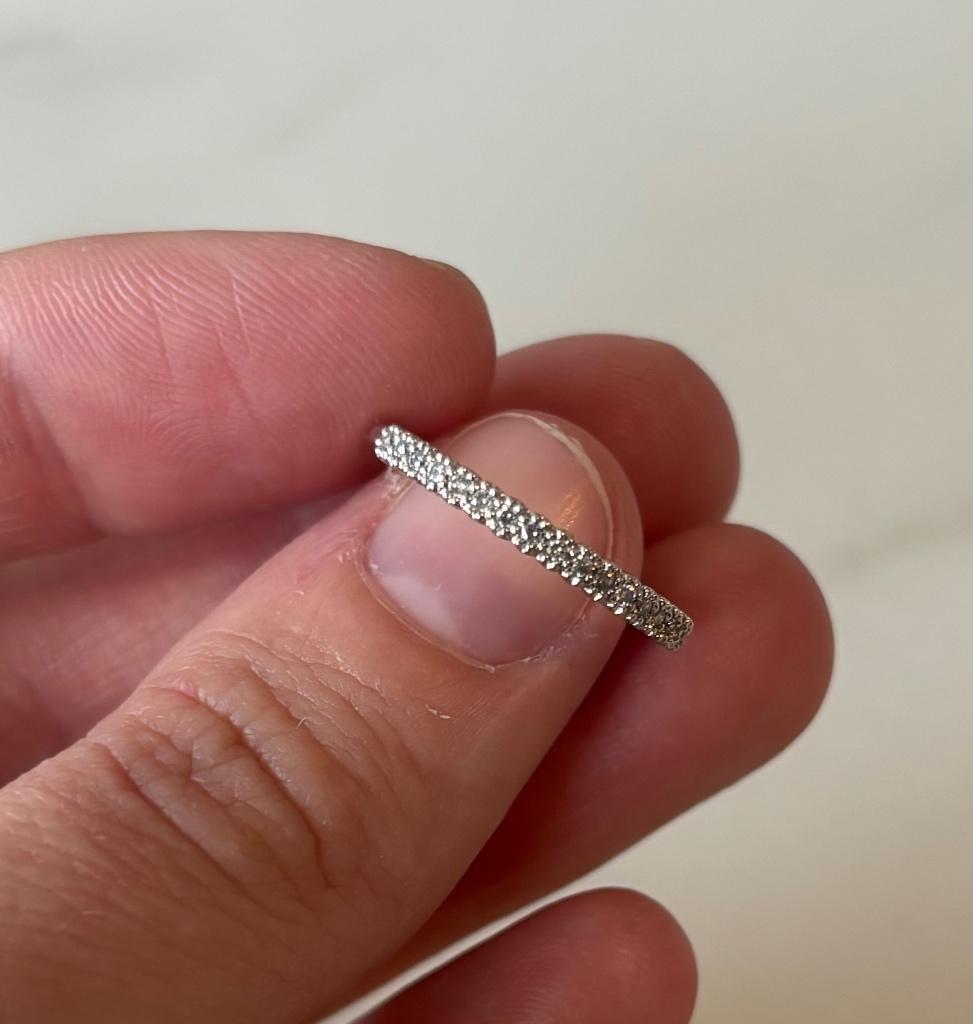 Witgouden ring, 0.14ct diamant, Ensemble Diamond Point, Sieraden, Tassen en Uiterlijk, Wit, Ophalen of Verzenden, Dame, Goud