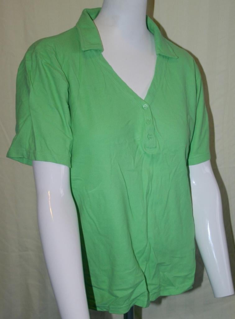 Mooi groen Fabiani polo shirt, mt XL = 48-50, Maat 46/48 (XL) of groter, Nieuw, Ophalen of Verzenden, Korte mouw