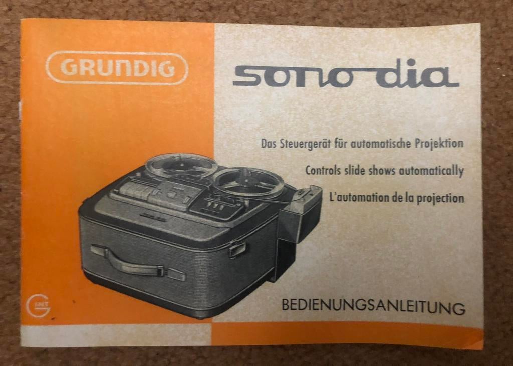Bandrecorder Grundig Gebruiksaanwijzing jaren 60, Verzenden, Onderdeel