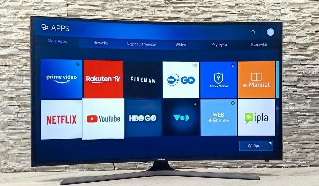 Curved 4K 49 inch Samsung Smart TV, Audio, Tv en Foto, Televisies, Gebruikt, Ophalen of Verzenden, Samsung, 100 cm of meer