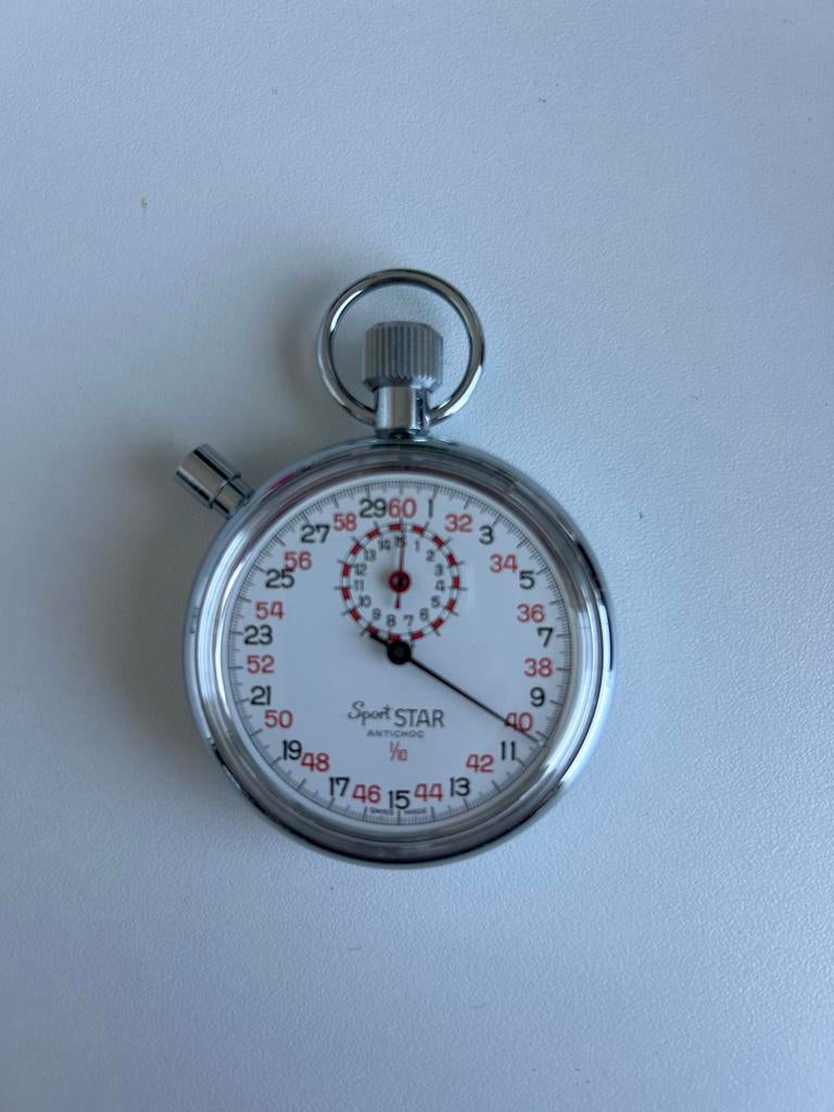 Vintage Sport STAR mechanische stopwatch, Overige merken, Overige materialen, Zakhorloge, 1960 of later