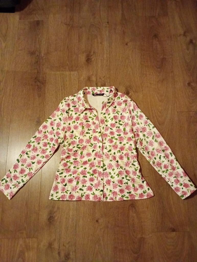 Mooie nieuwe witte bloemetjes blouse mt XL, Maat 46/48 (XL) of groter, Nieuw, Ophalen of Verzenden, Wit