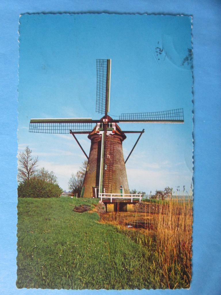 Ansichtkaart: Hollandse Molen, Kinderdijk, Ophalen of Verzenden, 1960 tot 1980, Gelopen, Zuid-Holland