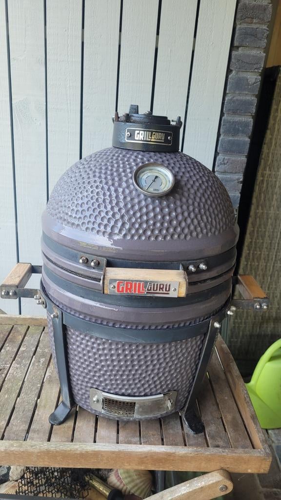 Grill Guru Compact Kamado met platesetter, Ophalen, Gebruikt, Grill Guru, Met accessoires