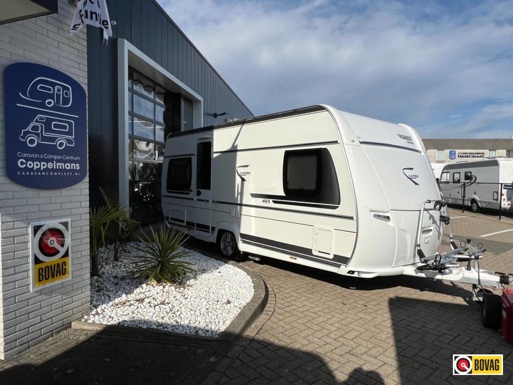 Fendt Saphir 465 SFB mover, luifel, fietsenrek, Caravans en Kamperen, Rondzit, Bedrijf, Schokbreker, Overige typen