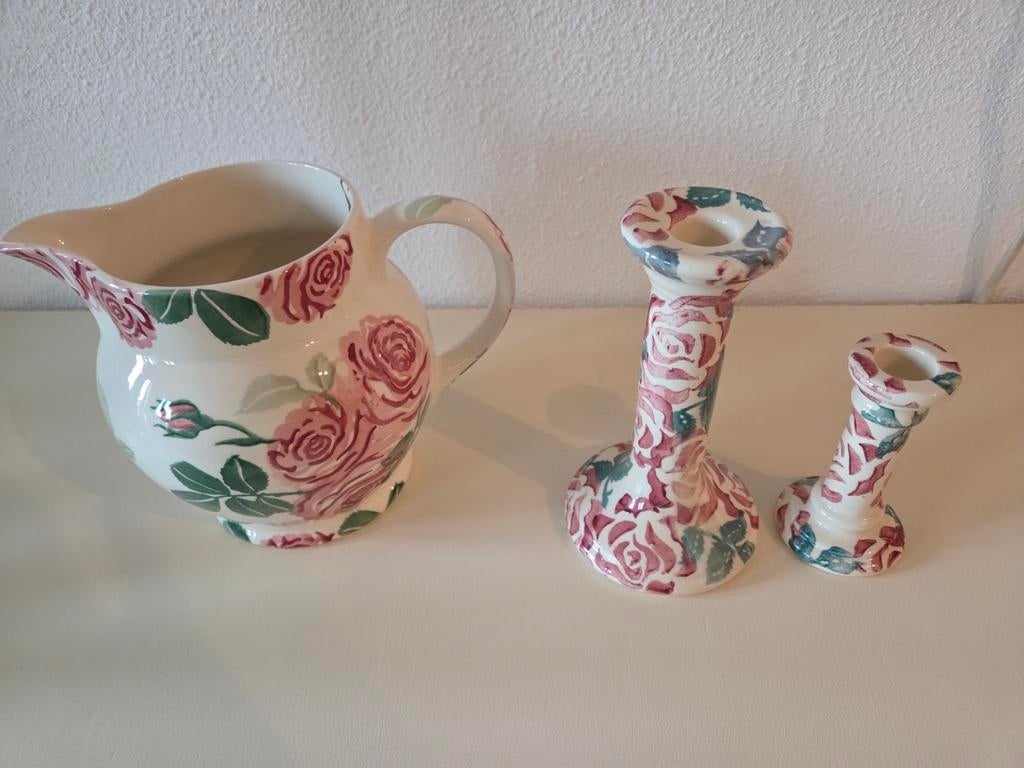 Emma Bridgewater kandelaarsVerkocht grote kan puntgaaf, Ophalen of Verzenden