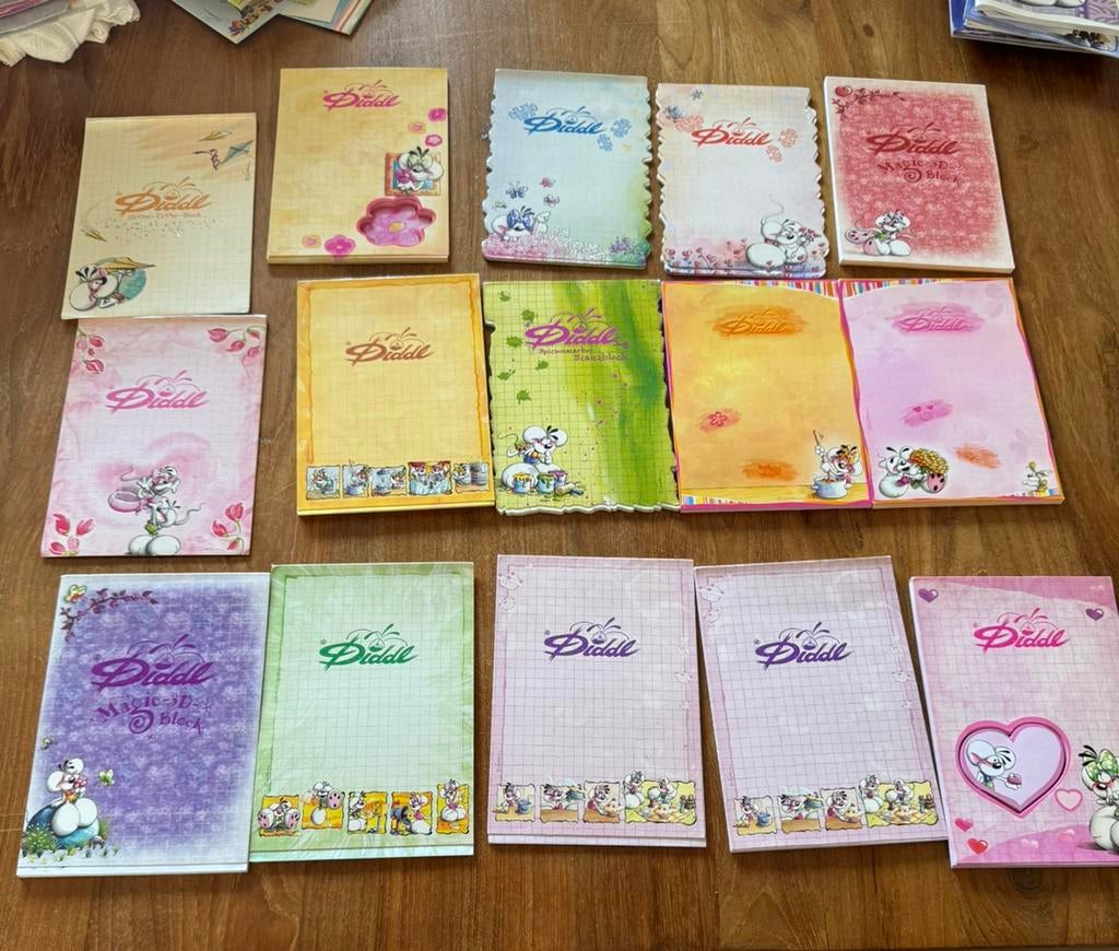 Diddl A6 blokken, reliefblokken en schriften, Ophalen of Verzenden, Diddl, Zo goed als nieuw, Papier, Kaart of Schrift