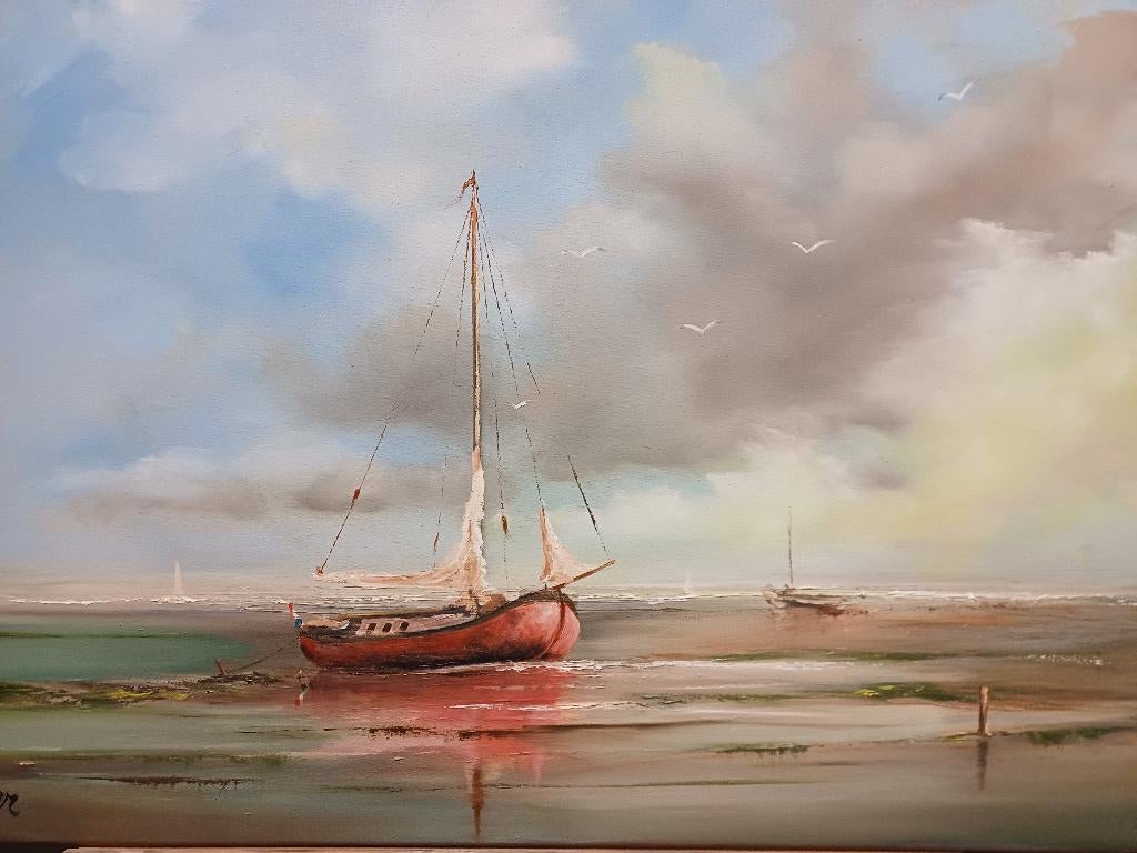 Droogvallen boot wadden, Ophalen