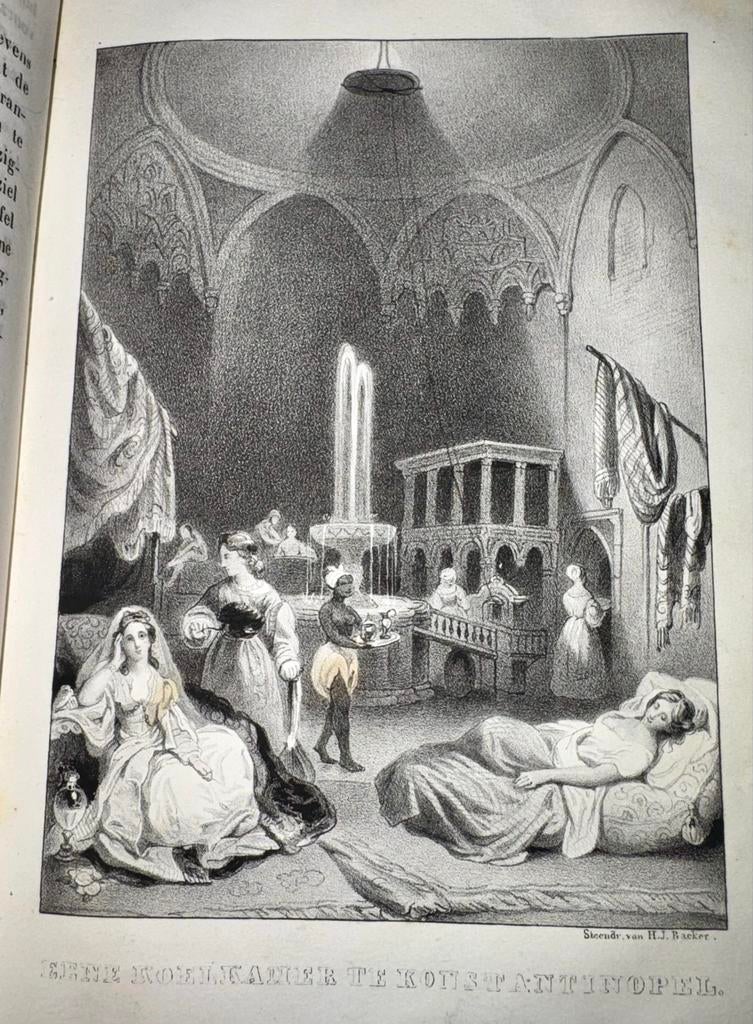 Antiek Boek uit 1842 - Europa Verzameling met platen, Ophalen of Verzenden