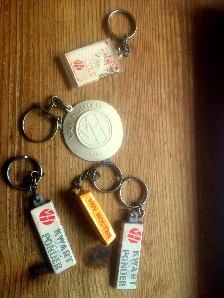 VAN HOUTEN chocolade - diverse sleutelhangertjes, Antiek en Kunst, Verzenden