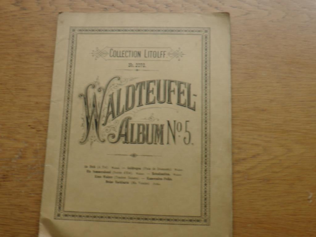Waldteufel-album no. 5 -Voor piano, Gebruikt, Klassiek, Ophalen of Verzenden, Artiest of Componist
