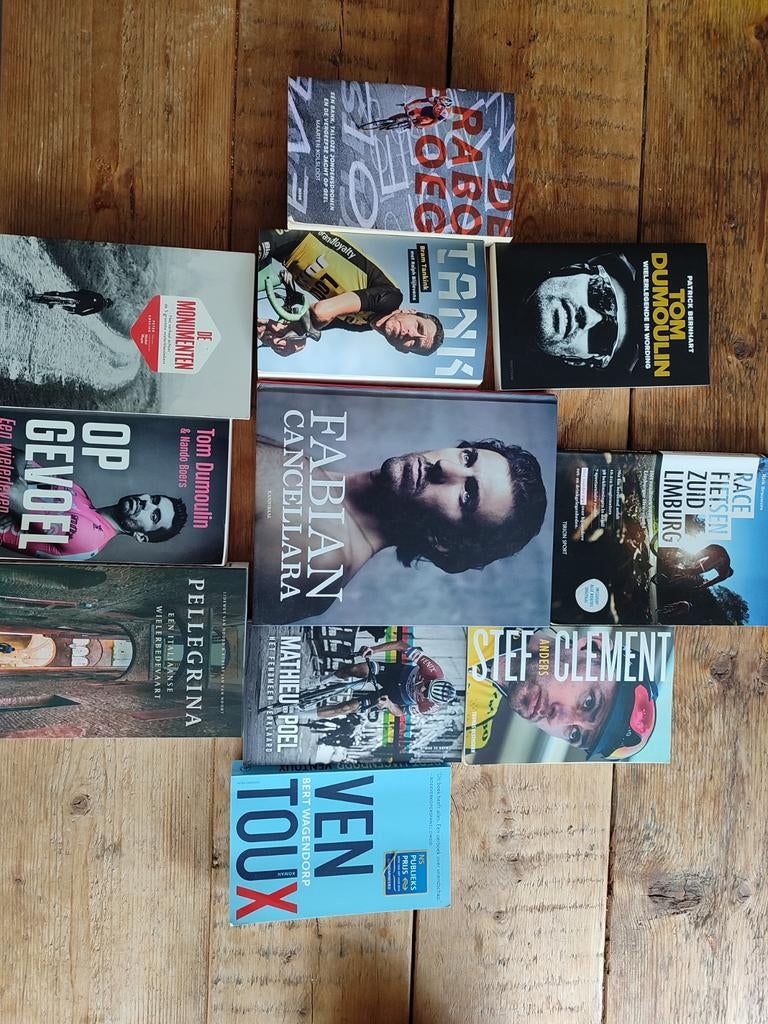 Collectie Wielerboeken, Ophalen of Verzenden, Zo goed als nieuw, Diverse, Lopen en Fietsen