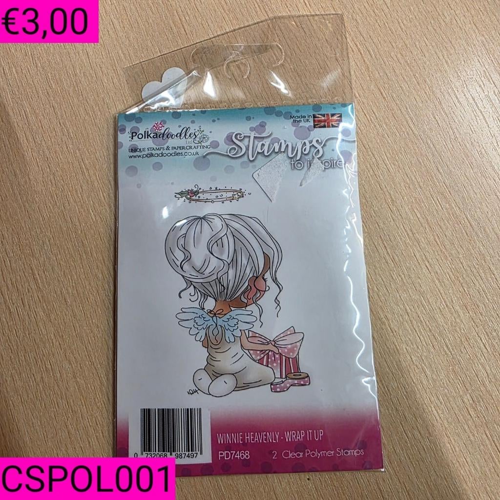 Stempels Polkadoodles, Hobby en Vrije tijd, Stempelen, Zo goed als nieuw, Clearstamp, Ophalen of Verzenden