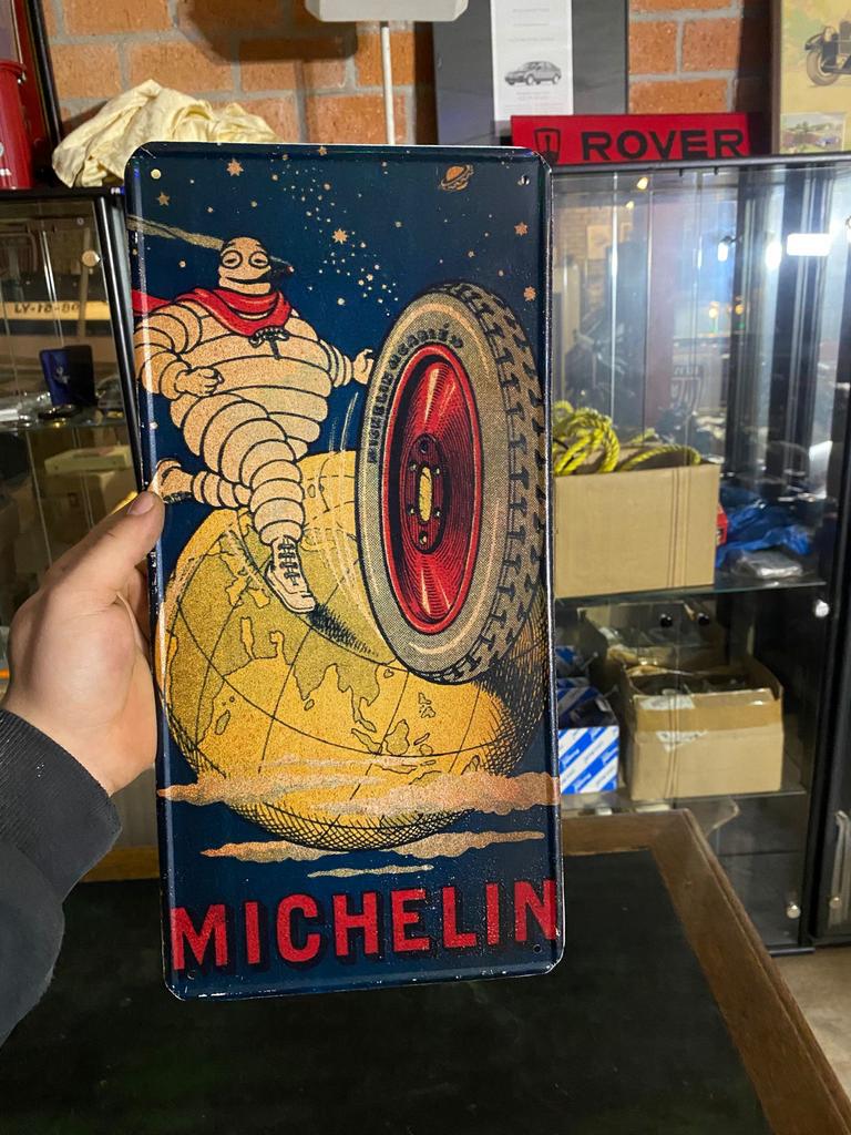 Vintage Michelin Emaille Reclamebord, Antiek en Kunst, Antiek | Wandborden en Tegels, Ophalen of Verzenden