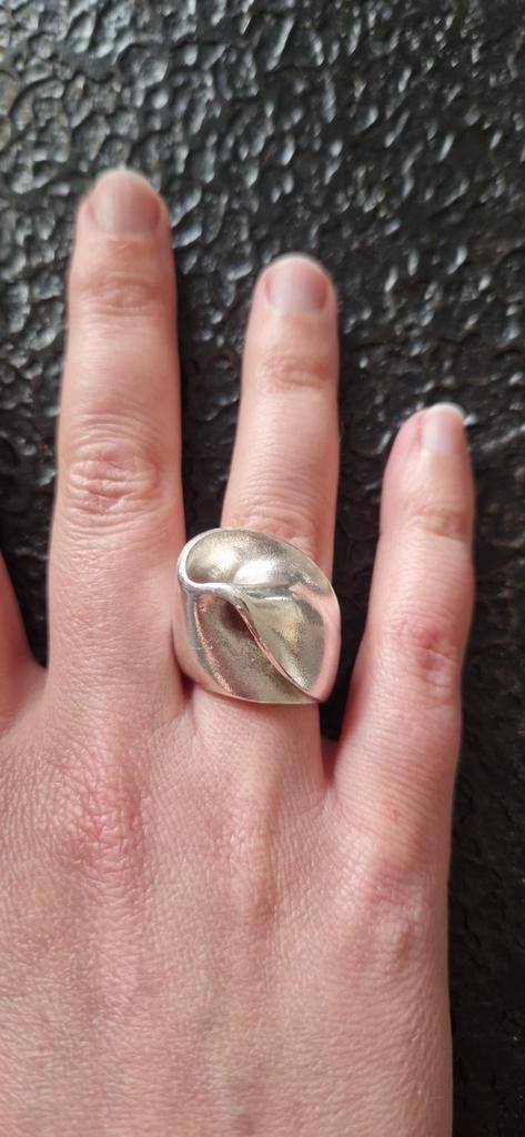Lapponia zilveren ring – Björn Weckström – maat 57 – ca. 15, 18 tot 19, Ophalen of Verzenden, Zo goed als nieuw, Dame of Heer