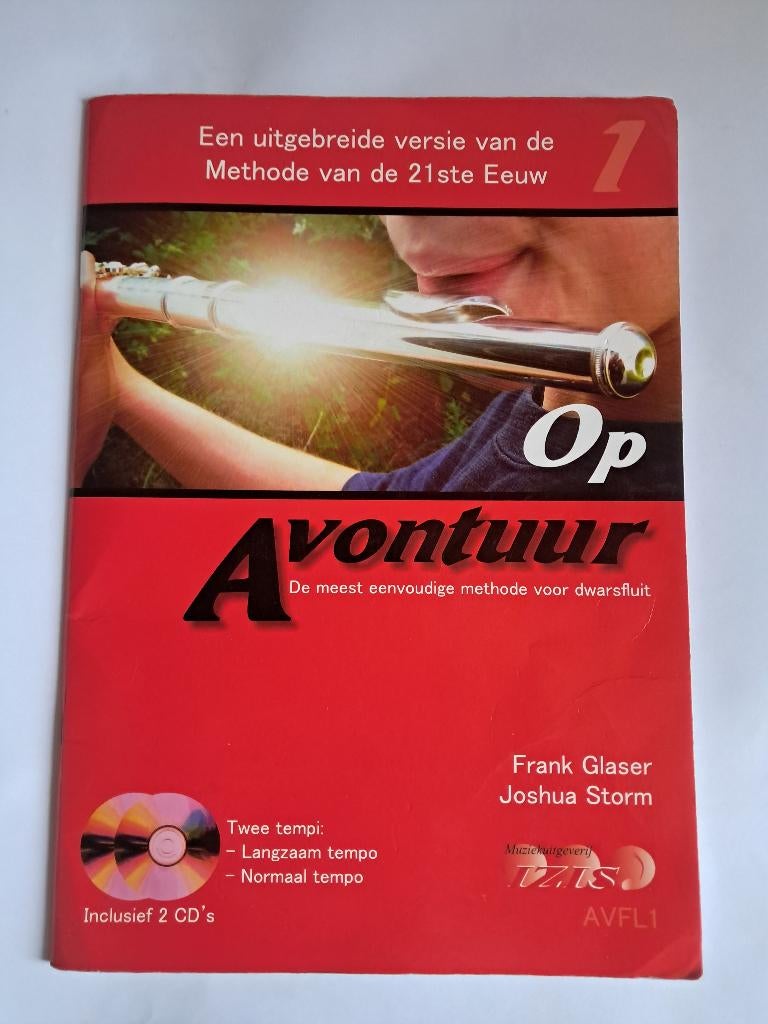 lesboek  dwarsfluit + 2 cd's, Muziek en Instrumenten, Bladmuziek, Gebruikt, Overige genres, Les of Cursus, Dwarsfluit of Piccolo