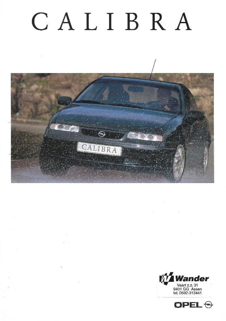 Opel Calibra folder, Ophalen of Verzenden, Zo goed als nieuw, Overige merken