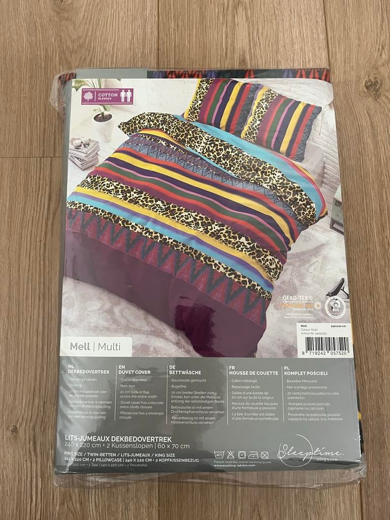 Sleeptime Lits Jumeaux Dekbedovertrek 240x220 - Nieuw, Ophalen of Verzenden, Nieuw, Tweepersoons, Dekbedovertrek