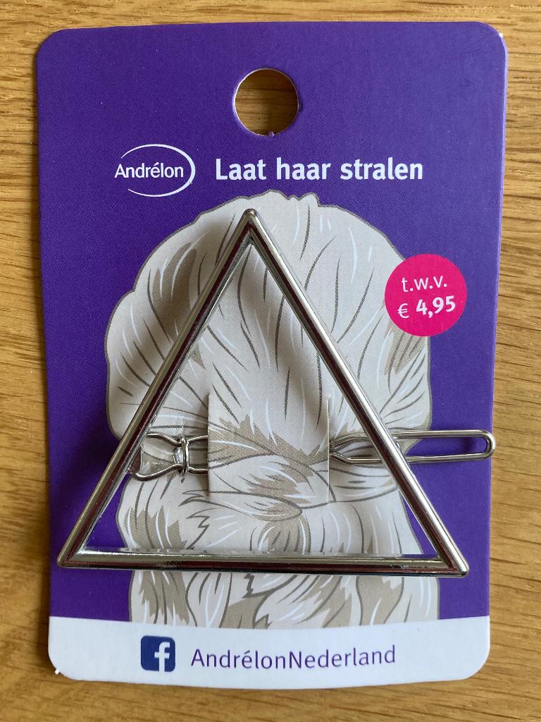 Haar knipje/ speldje driehoek, Ophalen of Verzenden, Zo goed als nieuw, Haarspeld