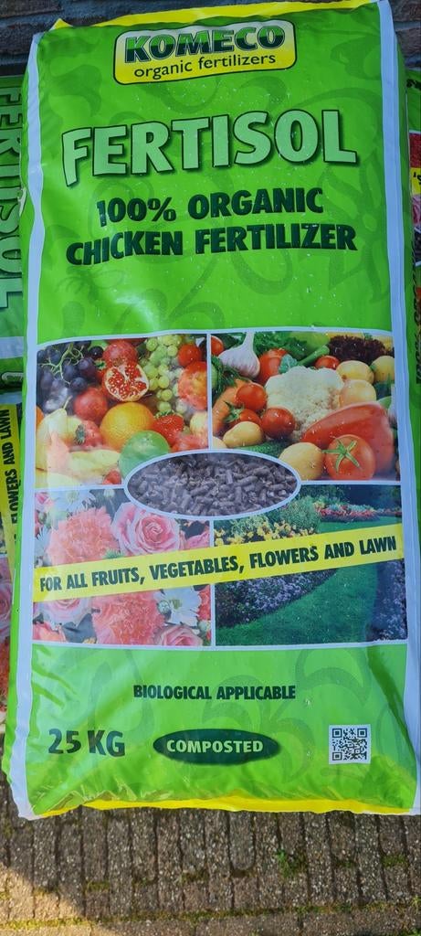 Komeco Fertisol kippenmest korrel 25kg, Ophalen of Verzenden, Koemestkorrels