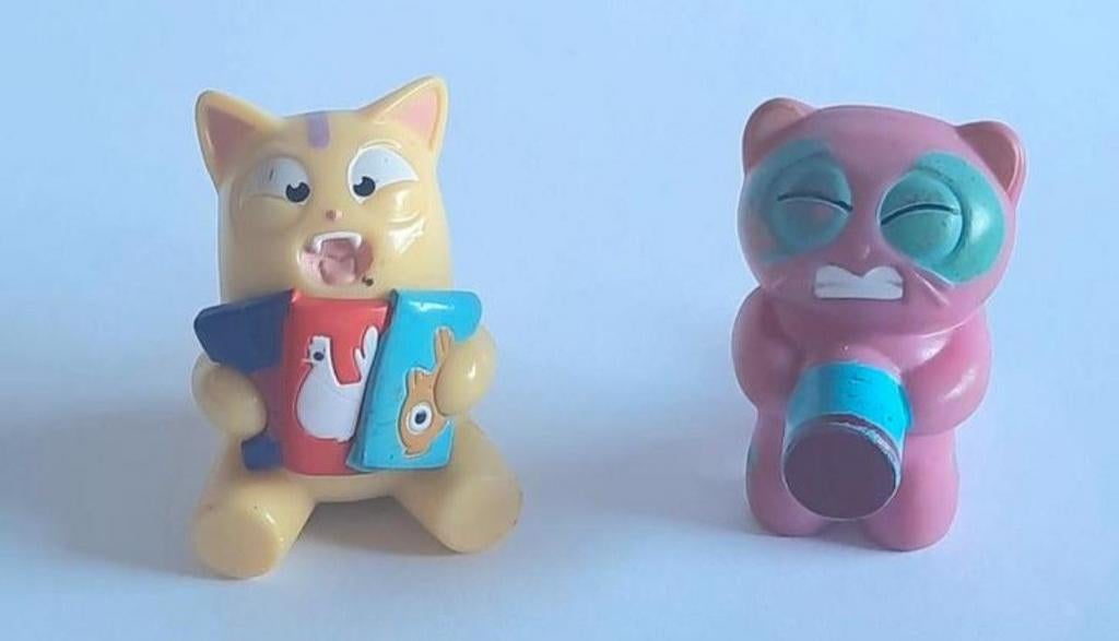 Lost Kitties 2 mini figuurtjes Pulley en Munch uit 2019, Ophalen of Verzenden, Zo goed als nieuw