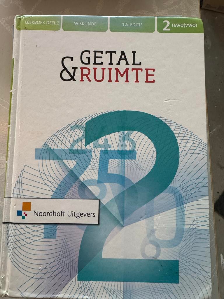 Getal & Ruimte - Wiskunde HAVO/VWO 2, Boeken, Ophalen of Verzenden, Zo goed als nieuw, HAVO, Wiskunde A