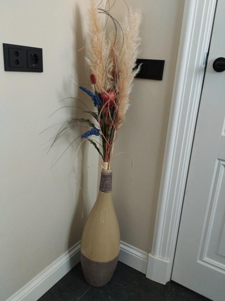 Opgemaakte vaas, Ophalen, Overige kleuren, Glas, Minder dan 50 cm