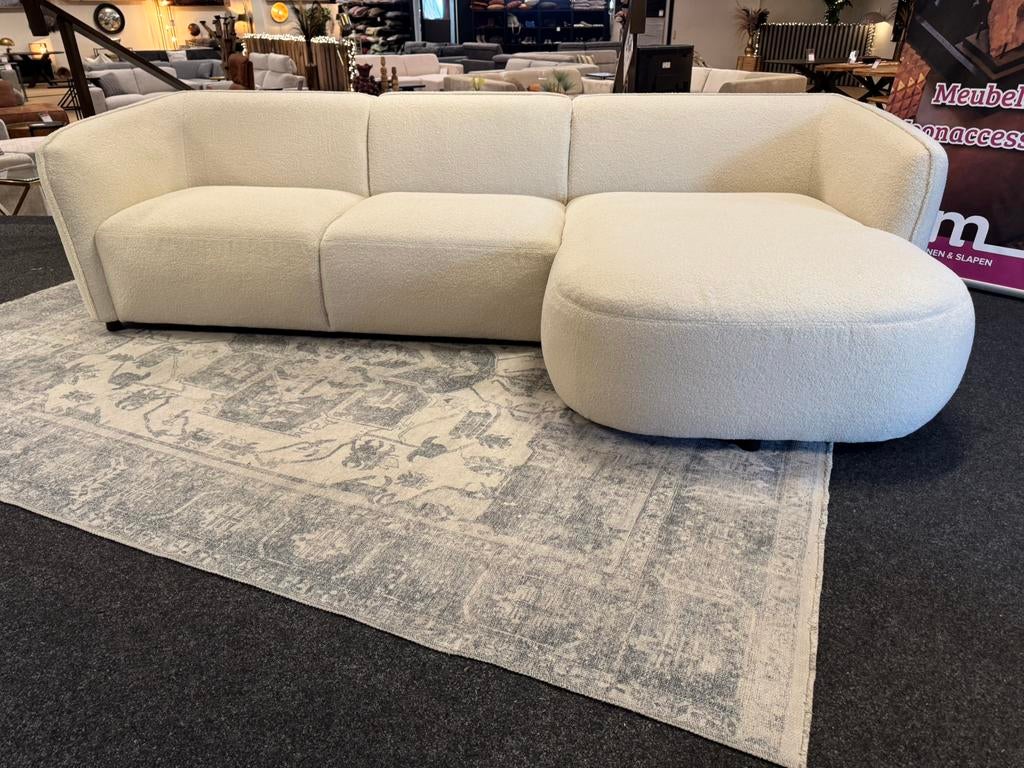 Hoekbank Cleo Teddy stof 275x150 Direct/Leverbaar E-7021, 250 tot 300 cm, Hoekbank, Nieuw, Ophalen of Verzenden