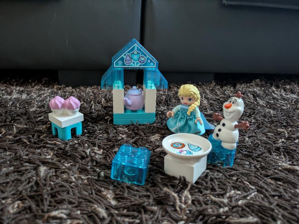 Leuke Duplo Frozen set, Kinderen en Baby's, Speelgoed | Duplo en Lego, Ophalen of Verzenden, Zo goed als nieuw, Losse stenen, Duplo